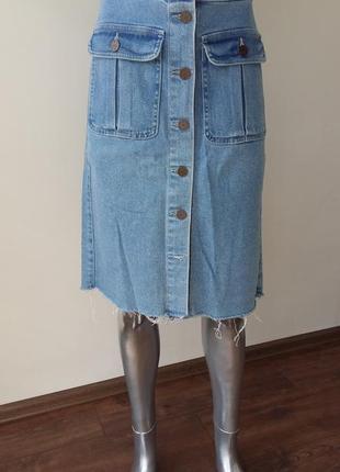 Джинсовая юбка миди costes denim 3