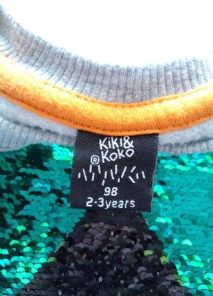 Утеплённый реглан на флисе от тм kiki & koko.  2 - 3 года. рост: 98 см.7 фото
