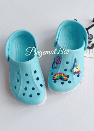 Детские кроксы crocs сабо bayaband для девочек c7-j22 фото