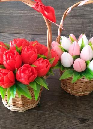 Мильний букет тюльпанів2 фото