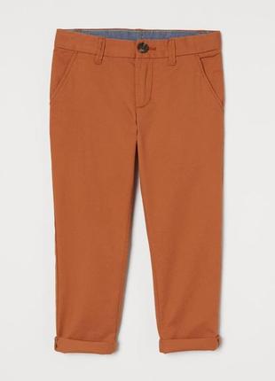 Трэндовые стильные хлопковые штаны-чинос для мальчика h&m (сша) 100% хлопок.
