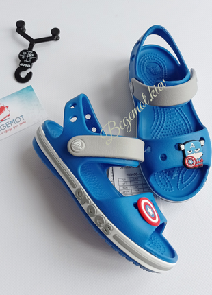 Детские сандалии кроксы crocs baya с 6-j2 синие
