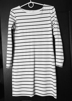 Сукня щільний трикотаж в смужку від h&m1 фото