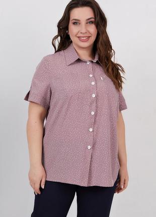 Женская летняя рубашка "микелла" батал4 фото