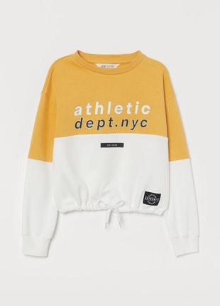 Стильный свитшот кофта худи с легкой флисовой байкой от h&m сша