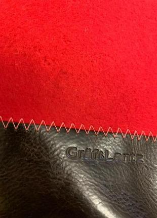 Graf & lantz wool leather bag handbag tote purse7 фото