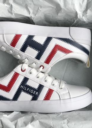 Кеды tommy hilfiger womens sneakers pema white1 фото