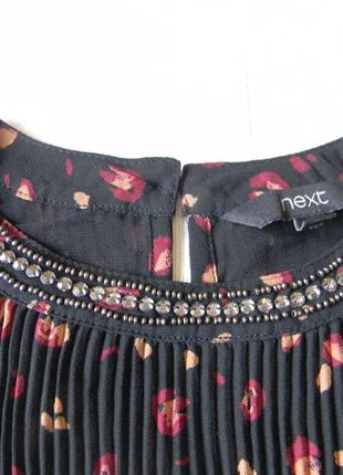 Плиссированная блузка с открытыми плечами от next р.16/44/xxl4 фото