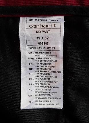 Мужские штаны/брюки carhartt sid pant4 фото