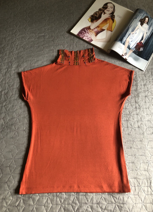 Водолазка/топ с коротким рукавом и декором alfani, р. s-m, идеальное состояние
