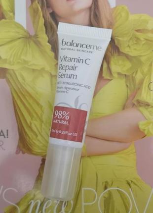 Сыворотка для лица с витамином с balance me vitamin c repair serum ,7 мл2 фото