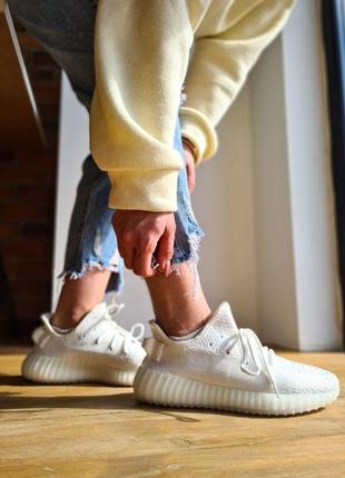 Кросівки білі адідас ізі буст 350, адідаси ізі бустер adidas yeezy boost 350