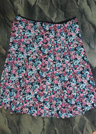 Яркая юбка большого размера 58