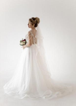 Свадебное платье 2021 года в идеальном состоянии, невероятно сверкающие, нежное, лёгкое!!!2 фото