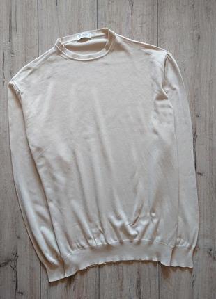 Pal zileri італійський бежевий котонові светр, джемпер розмір м-л