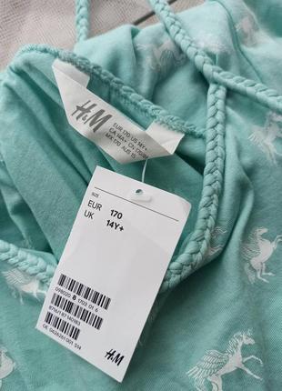 H&m
легеньке вільне бірюзове плаття з принтом6 фото