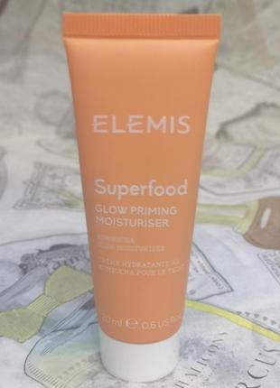 Зволожуючий крем для обличчя elemis superfood glow priming moisturiser, 20 мл