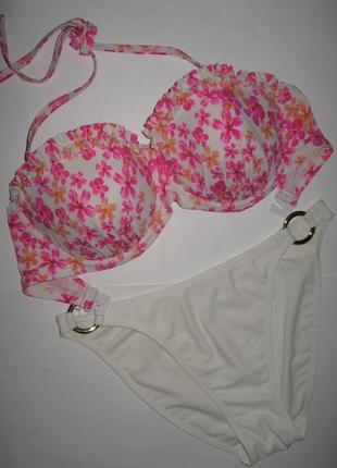 32е-f 70e-f/65f барвистий купальник балконет, чашка е-f