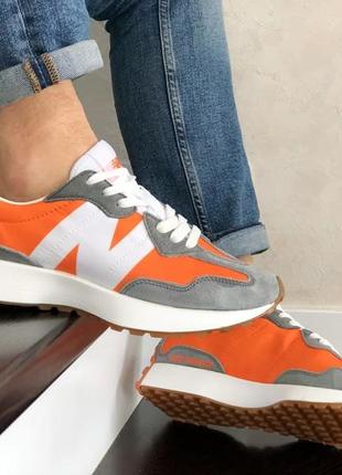 New balance 327🆕удобные мужские кроссовки🆕оранжевые зашевые нью баланс 574 на весну