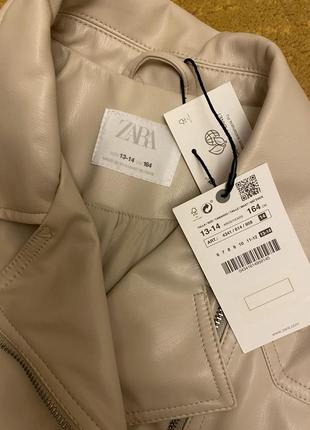 Шкіряна куртка zara3 фото