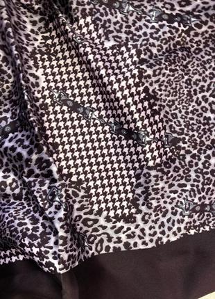 Gerry weber атласный платок сатиновый хустка принт гусиная атлас большой марсала9 фото