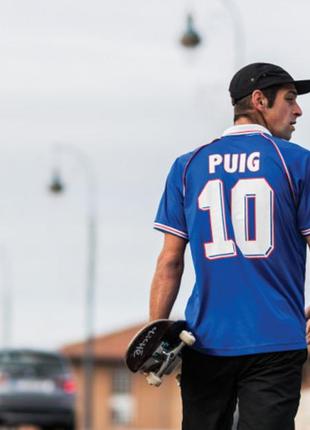 Неординарная футболка adidas x cliche puig skate copa france football jersey