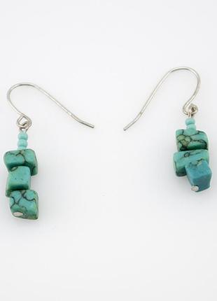 Серьги бирюзовый дзен акционная цена
