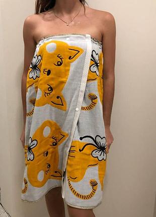 Набір для сауни і лазні кілт рушник на кнопках