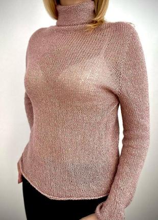 Шикарный свитер с люрексом из итальянской пряжи