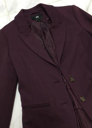 Шикарный пиджак цвета марсала h&m2 фото