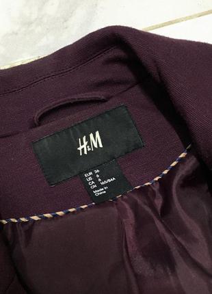 Шикарный пиджак цвета марсала h&m3 фото