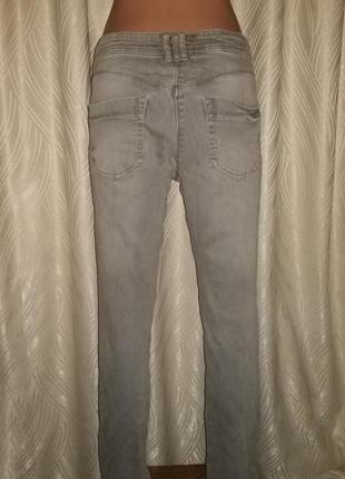 Класичні сірі джинси з потертостями скіні (skinny jeans ) марки tu2 фото