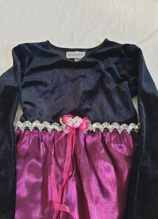 Оксамитове плаття для дівчинки2 фото