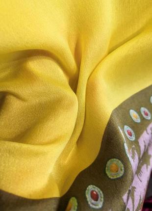 Шёлковое платье прямого кроя в принт пейсли цветы ana alcazar6 фото