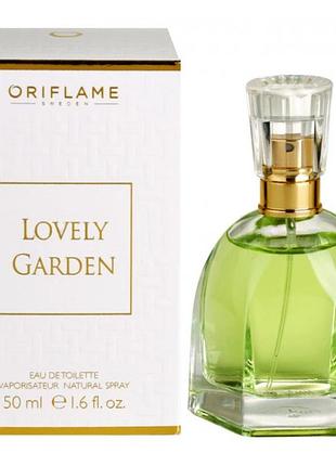Женская парфюмерная вода lovely garden oriflame