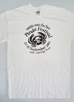 Футболка  pirate festival  белая  (m)