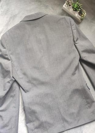 Гарний якісний приталений сірий костюм taylor & wright завужені брюки5 фото
