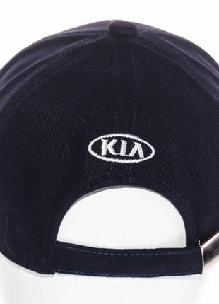 Автомобильная черная кепка бейсболка  с лого киа kia мужская женская2 фото