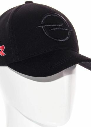 Спортивная кепка бейсболка черная с лого опель opel мужская женская