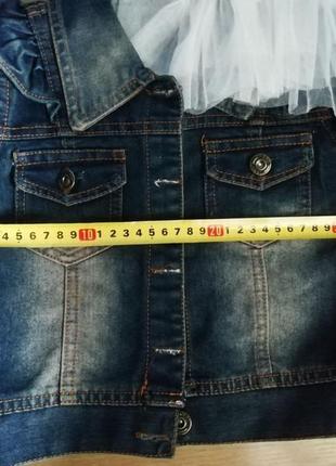 Модний джинсовий жакет 4-5-6 років10 фото