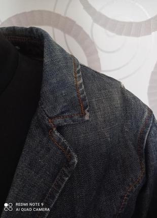 Укороченный джинсовый жакет пиджак dkny4 фото