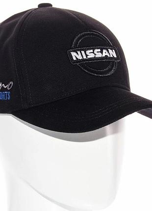 Спортивная бейсболка кепка черная с лого нисан nissan мужская
