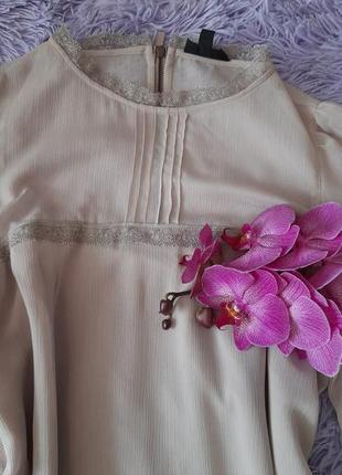 Платье  свободного кроя в цвете беж /капучино3 фото