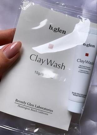 B.glen clay wash мягкое очищающее средство на основе глины 15г