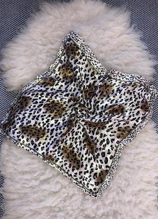 Атласний хустку хустка анімалістичний леопард