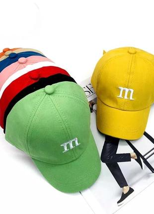 Детская кепка бейсболка m&m's (эмемдемс) с гнутым козырьком, унисекс1 фото