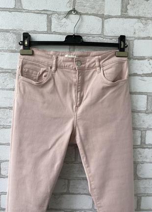 Рожеві, пудрові брюки , джинси h&m5 фото