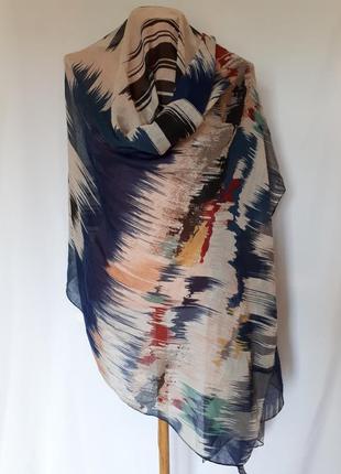 Широкий шарф палантин yoshi (размер 190 см на 90 см)1 фото