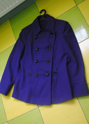 Cтильное трендовое красивое фиолетовое пальто 42-44 р-р m-l dorothy perkins5 фото