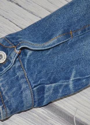 7 - 9 лет фирменный джинсовый пиджак джинсовая курточка плащ пальто с камушками7 фото